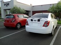 My Sonic Next To V-Red Turbo Sonic Hatch.jpg